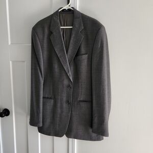 Men's 44T Chaps By Ralph Lauren Gray Blazer Suitcoat